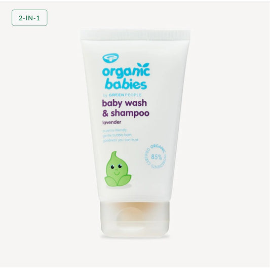 Organic Babies Baby Wash & Shampoo - Lavender 150ml