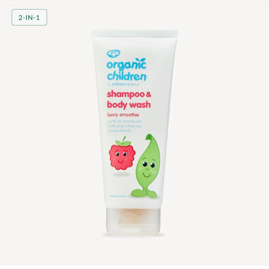 Organic Children Shampoo & Body Wash - Berry Smoothie 200ml